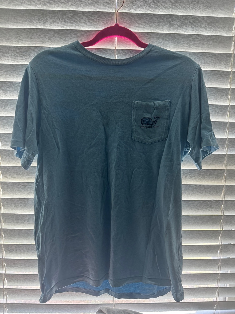 Vineyard Vines Boy’s Pocket Tee in Sky Blue